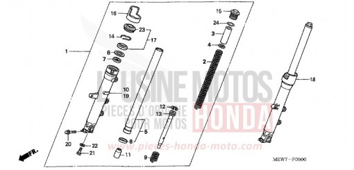 GABEL, VORNE NT700V6 de 2006